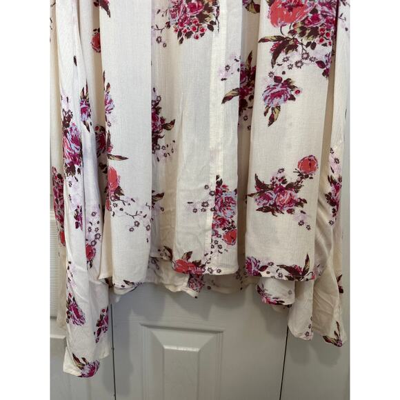 Free People Tree Swing Oversized Floral Sleeveless Tunic Dress Size Small - Picture 4 of 10